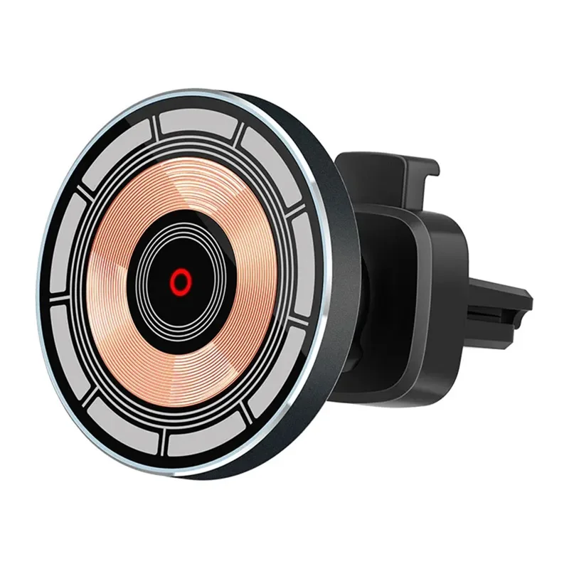 OJD-108 Para iPhone 12-15 Série Carregador Sem Fio Magnético 15W Suporte de Carregamento para Ventilação de Carro, Clipe em Forma de Bico de Águia