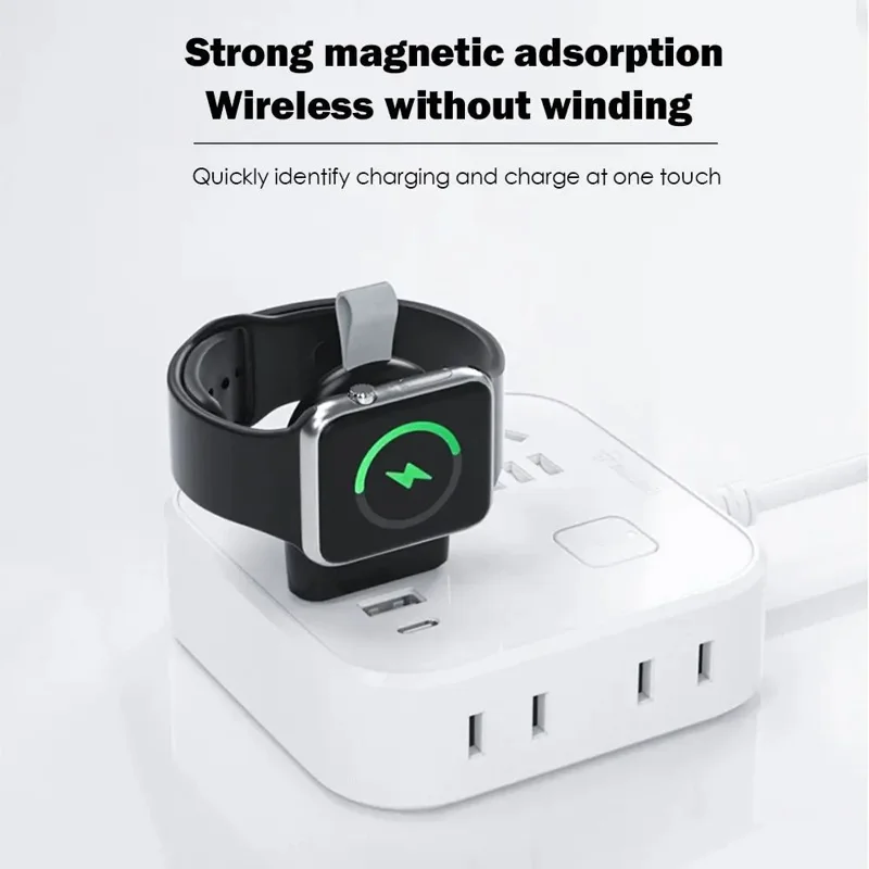 OJD-87 For Apple Watch Portable USB Wireless Charger Smart Watch Charging Dock - White