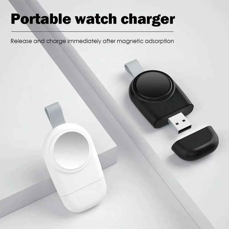 OJD-87 For Apple Watch Portable USB Wireless Charger Smart Watch Charging Dock - White