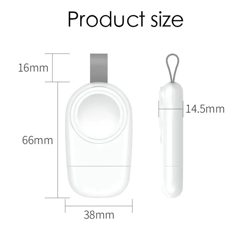 OJD-87 For Apple Watch Portable USB Wireless Charger Smart Watch Charging Dock - White