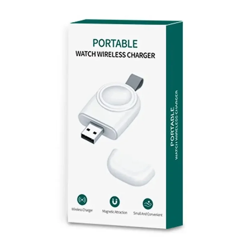 OJD-87 For Apple Watch Portable USB Wireless Charger Smart Watch Charging Dock - White