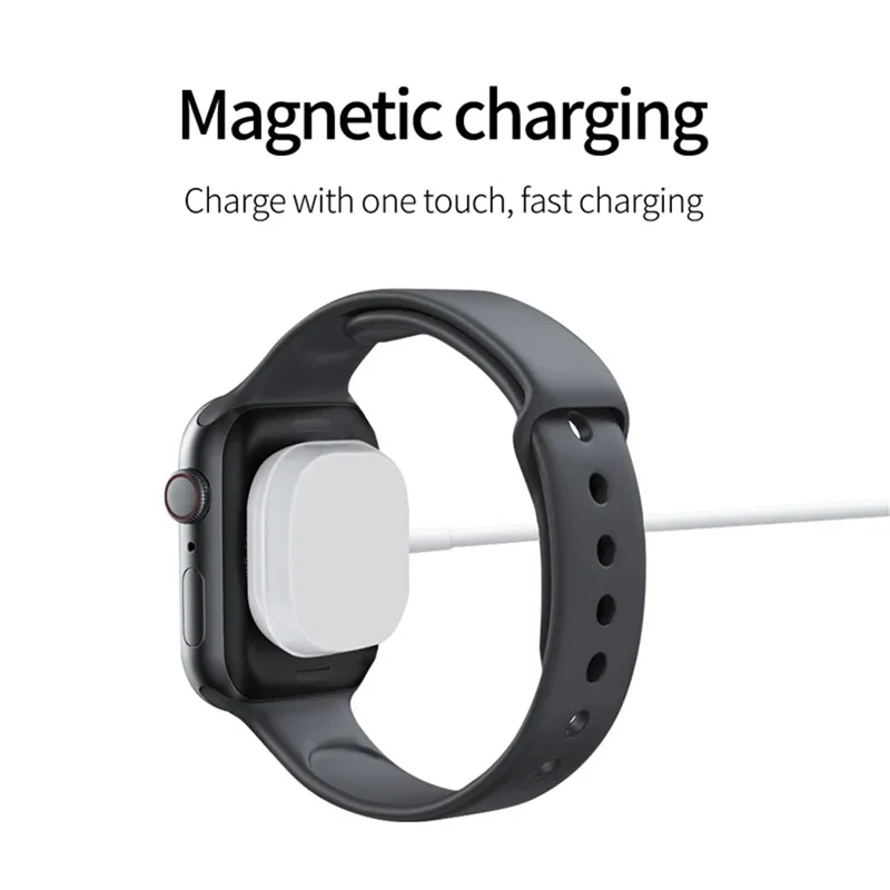 OJD-86 For Apple Watch Wireless Charger USB Cable Watch Charging Cradle - White