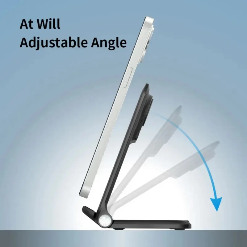 OJD-75 15W Phone Wireless Charging Stand Foldable Wireless Charger - White