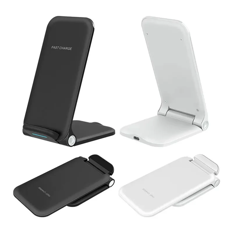 OJD-75 15W Phone Wireless Charging Stand Foldable Wireless Charger - White