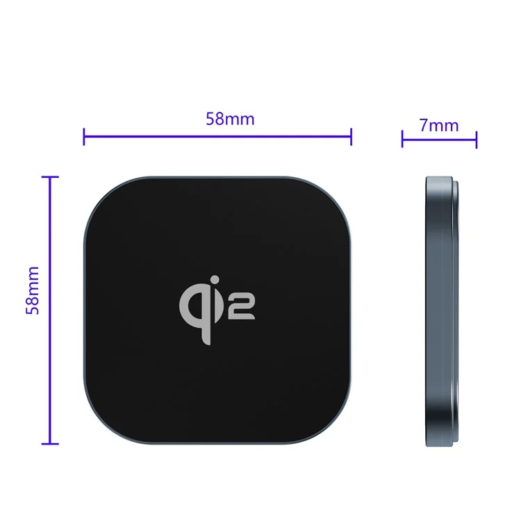 IC-20Q Compatible with MagSafe Ultra Thin Magnetic Wireless Charger, Qi2.0 MPP Certification