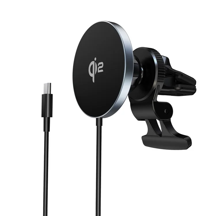 IC-30CQ Chargeur sans fil magnétique 15W QI2 Chargeur rapide Support de voiture