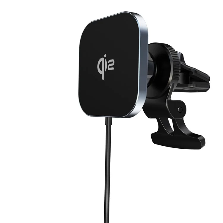 Magnetic Wireless Car Charger Qi2 15W Fast Charging Car Air Vent Clip Phone Mount
