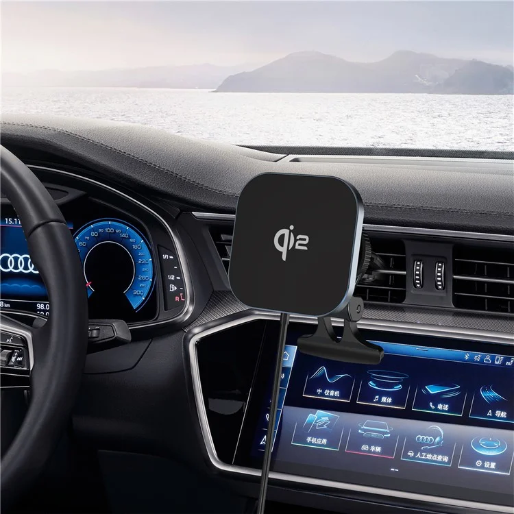 Magnetic Wireless Car Charger Qi2 15W Fast Charging Car Air Vent Clip Phone Mount