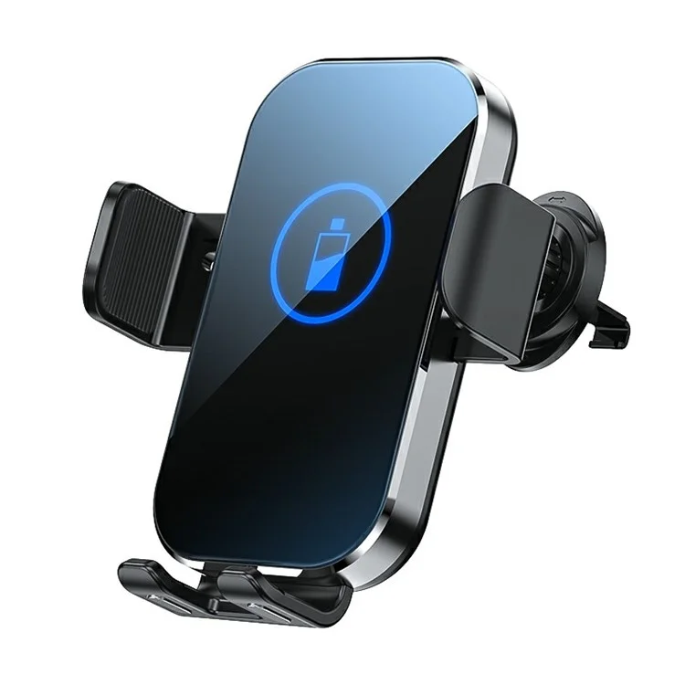 X10 15W Wireless Fast Charging Car Charger Phone Holder Mount Cell Phone Bracket Stand - Silver