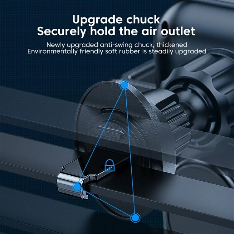 Cargador inalámbrico rápido de 15 W para coche X10, soporte y base para teléfono móvil - Plata 