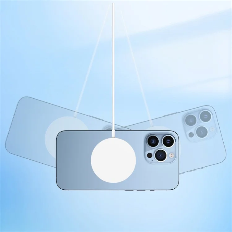 Chargeur sans fil magnétique en alliage d'aluminium ultra fin de 15 W OJD-Q203, certifié QI2MPP - Argent
