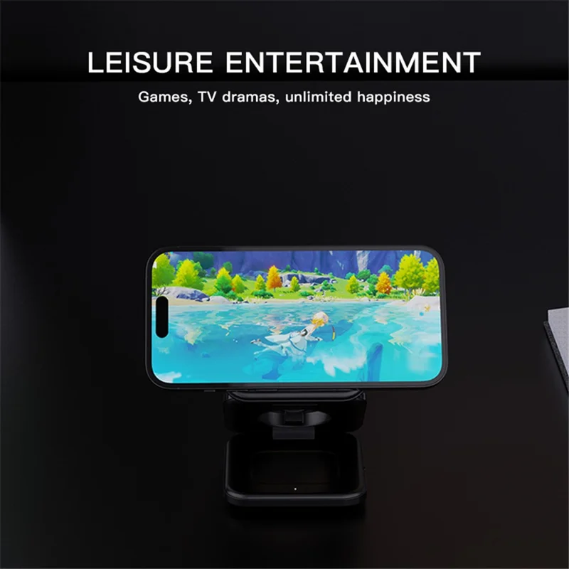 Z8 3-in-1 Foldable Charging Station 15W Magnetic Wireless Charger with Adjustable Angles - White