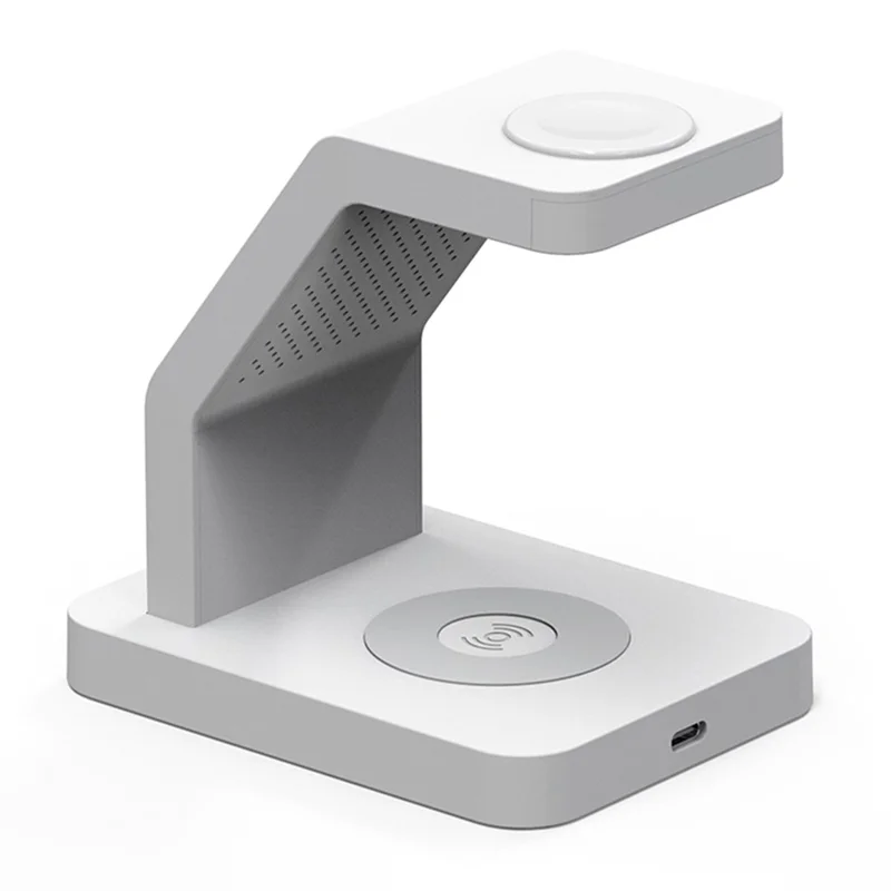 Station de charge sans fil magnétique 3 en 1 de 15 W pour iPhone / AirPods / Apple Watch - Blanc