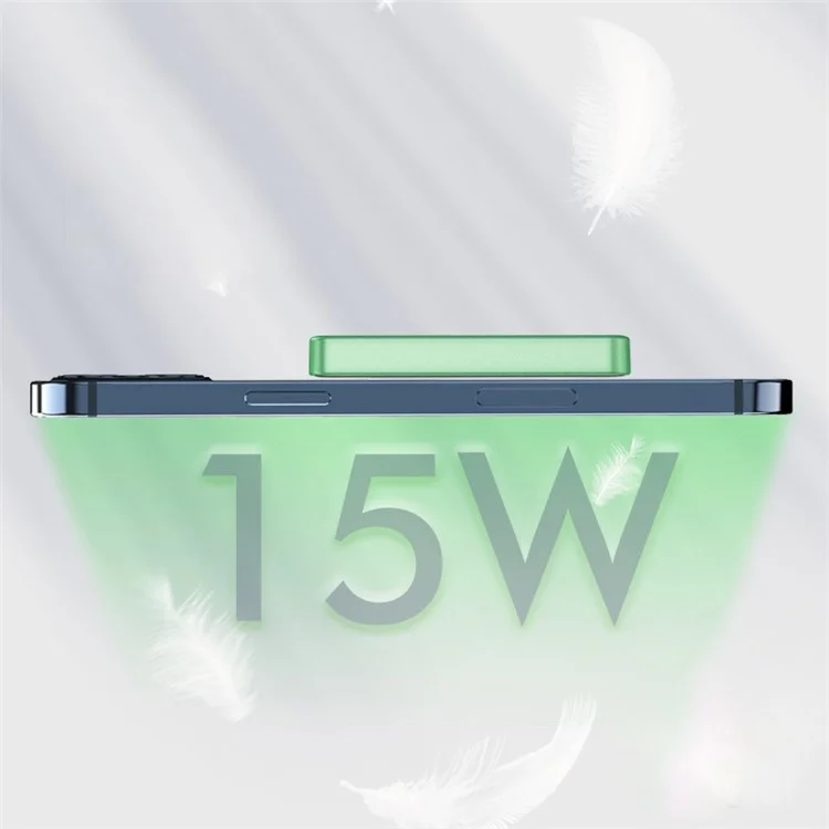 E30 10000mAh Batterie Externe sans Fil Magnétique Chargeur Portatif pour iPhone 12 / 13 Série Prise en Charge de la Charge Rapide 20W PD - Vert