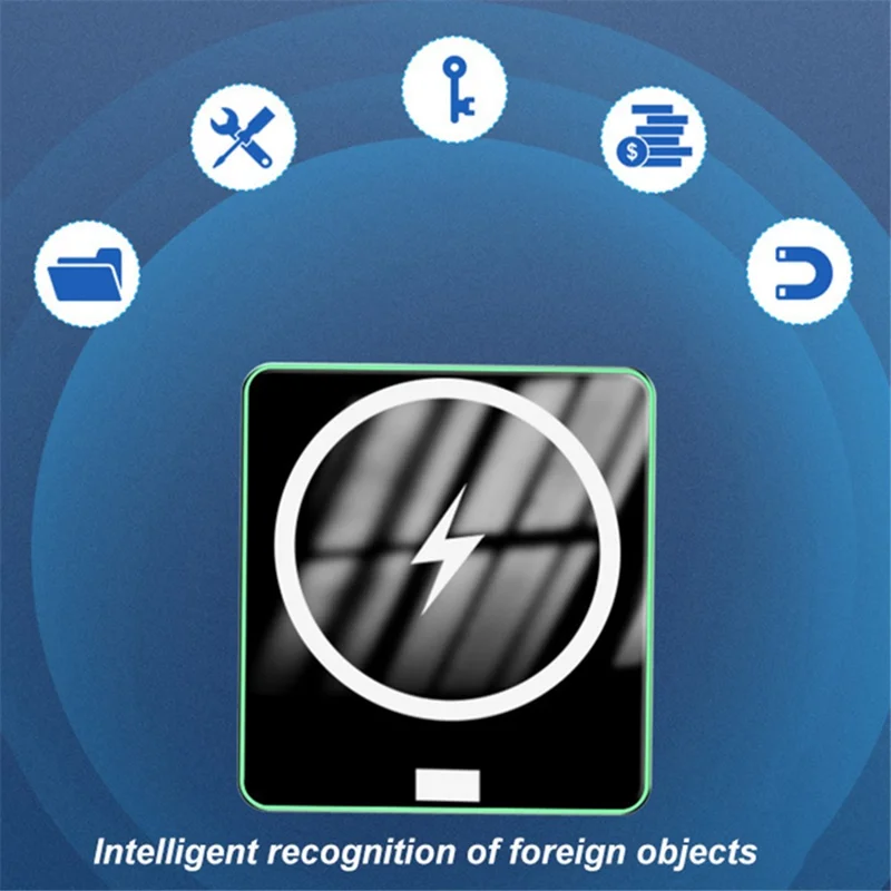 E30 10000mAh Magnetic Wireless Power Bank Mini External Battery Pack for iPhone 12 / 13 Series Support 20W PD Fast Charging - Blue