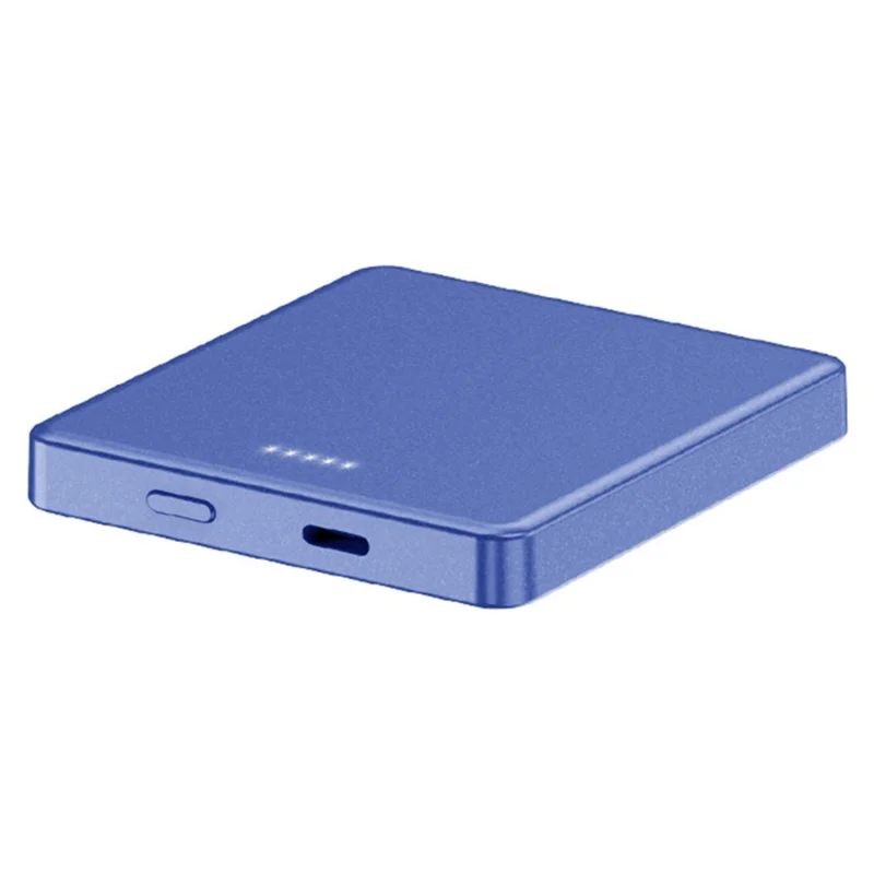 E30 5000mAh Magnetic Wireless Power Bank Support 20W PD Fast Charging Portable Phone Charger External Battery Pack for iPhone 12/13 Series - Blue