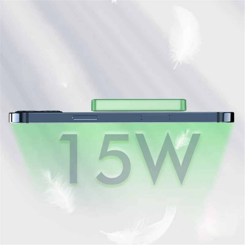 E30 5000mAh Magnetic Wireless Power Bank Support 20W PD Fast Charging Portable Phone Charger External Battery Pack for iPhone 12/13 Series - Blue