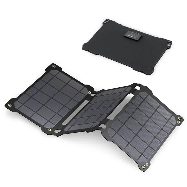 Allpowers AP-ES-004-BLA-NEW 21W Faltbares Solarpanel Tragbarer Outdoor-stromgenerator Dual Usb-ladegerät