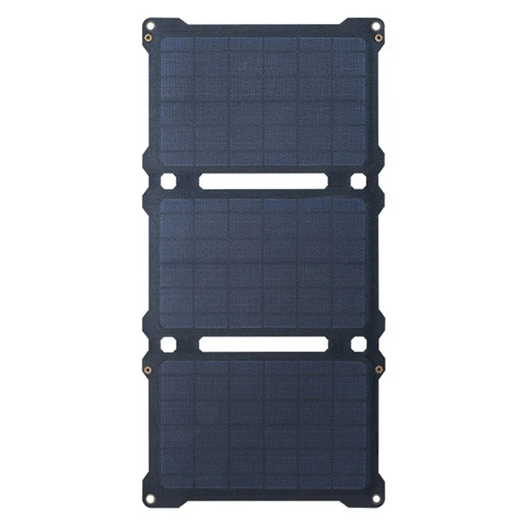 Allpowers AP-ES-004-BLA-NEW 21W Panel Solar Plegable Generador de Energía al Aire Libre Generador Dual USB Cargador