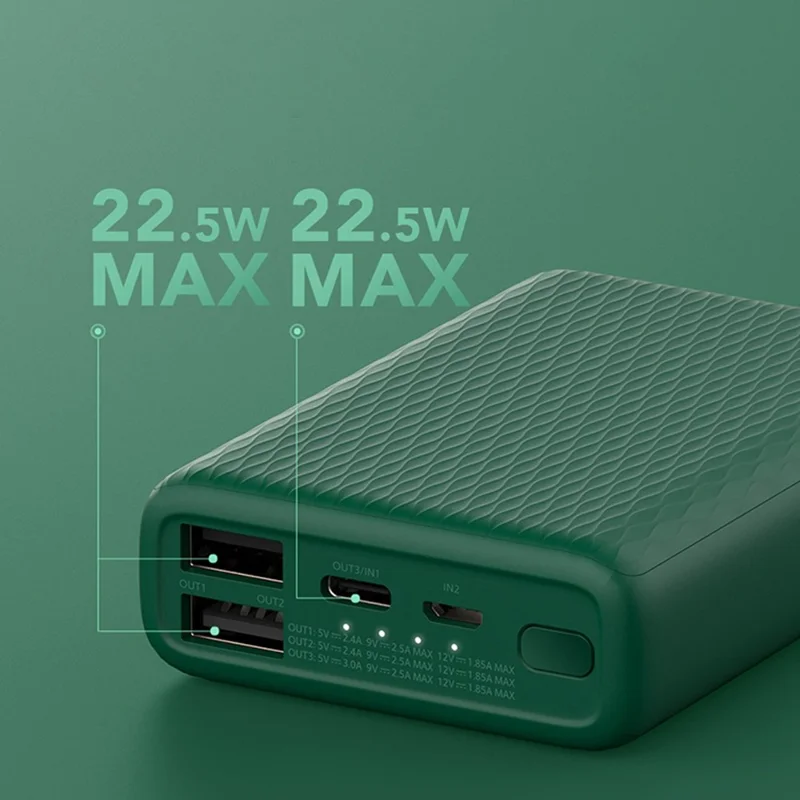 ZMI QB817 10000mAh 22.5W Fast Charging Power Bank Mini Battery Pack for Phone Tablet Camera - Blue