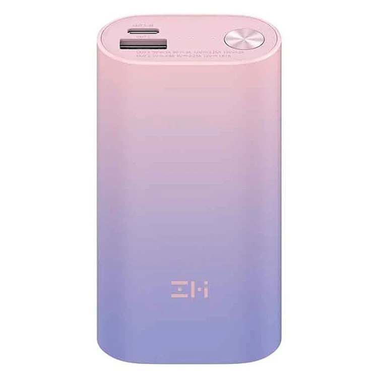 ZMI QB818 10000mah Portable Phone Charger 30 вт Быстро Зарядка Банк Электроэнергии - Пурпурный