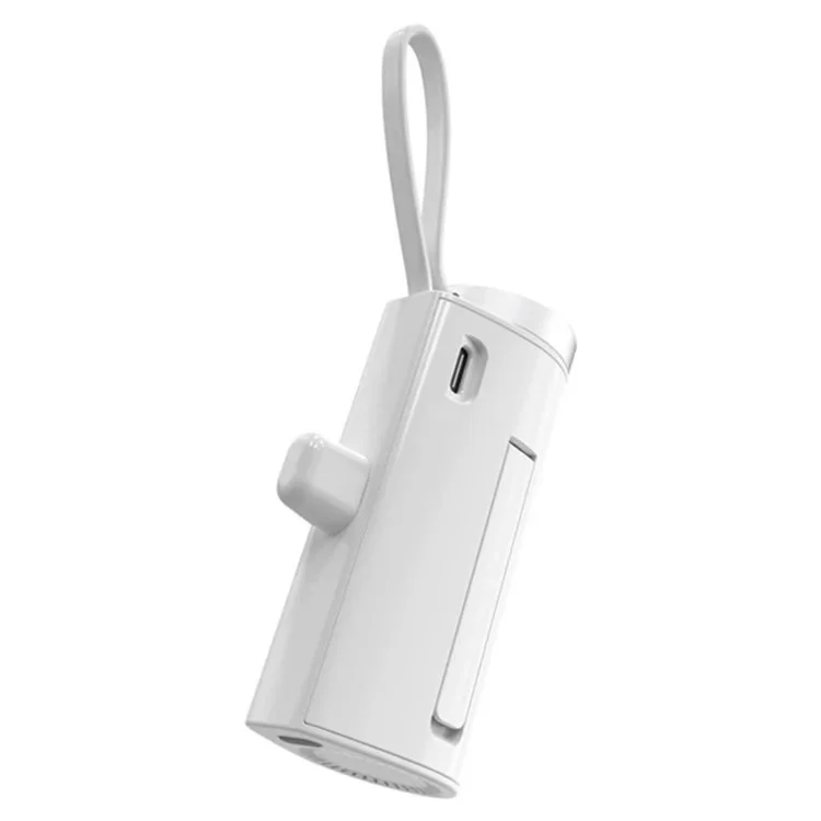 WIWU Wi-W026 Batterie externe Type-C 5000mAh Mini Capsule Chargeur sans fil pour montre connectée 