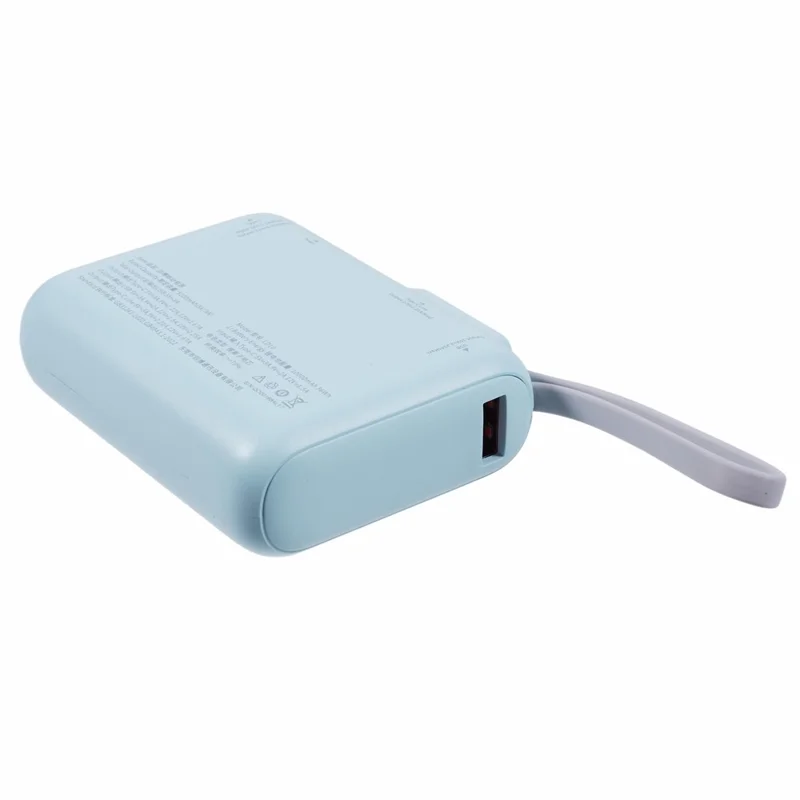 YOOBAO LD10 Power Bank 36Wh 10,000mAh Portable Charger Built-In Type-C Cable LED Display - Blue