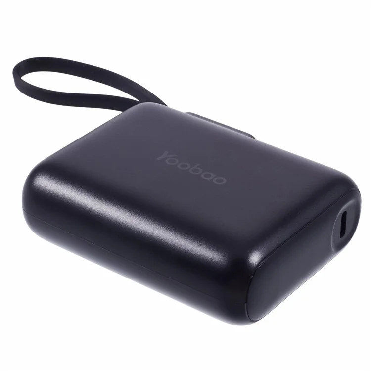 YOOBAO LD10 Power Bank 36Wh 10,000mAh Portable Charger Built-in Type-C Cable LED Display - Black