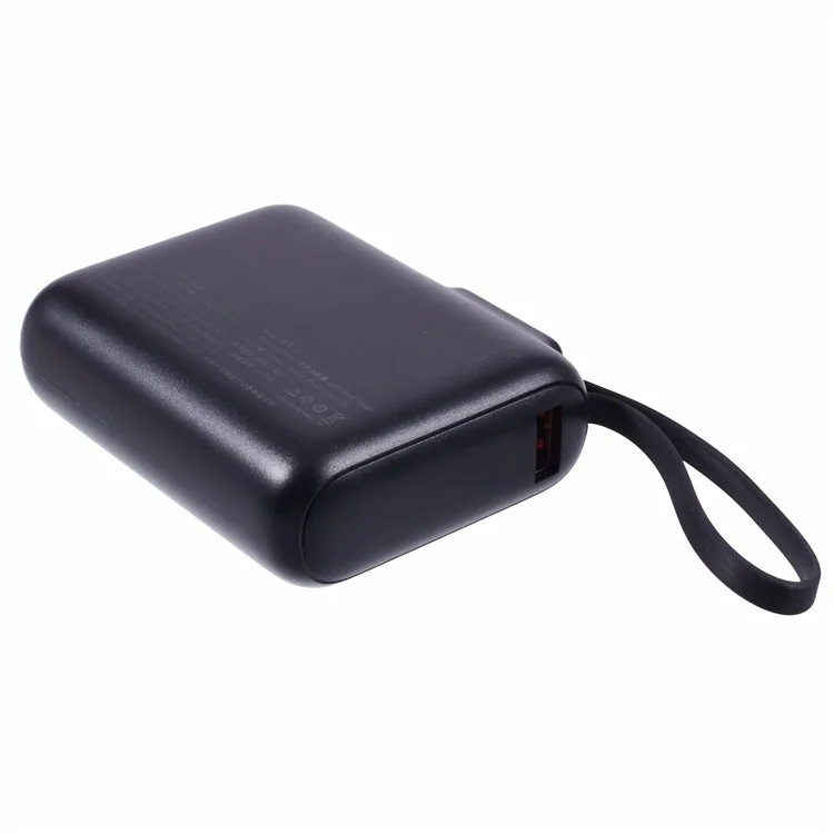 YOOBAO LD10 Power Bank 36Wh 10,000mAh Portable Charger Built-in Type-C Cable LED Display - Black