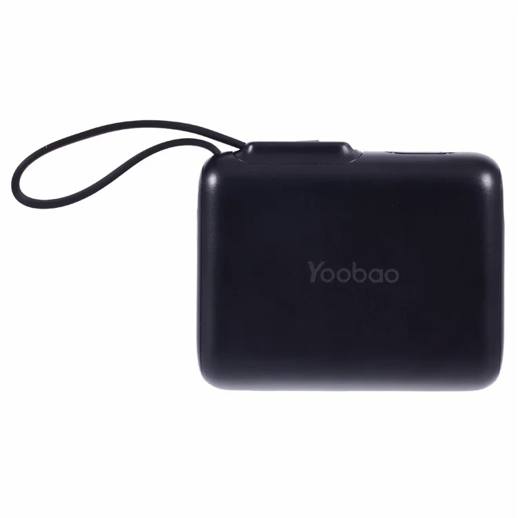 YOOBAO LD10 Power Bank 36Wh 10,000mAh Portable Charger Built-in Type-C Cable LED Display - Black