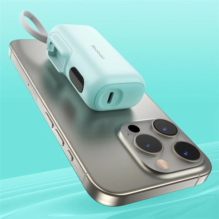 YOOBAO LD05 5000mAh tragbares Ladegerät mit integriertem USB-C-Kabel, LCD-Anzeige und Powerbank