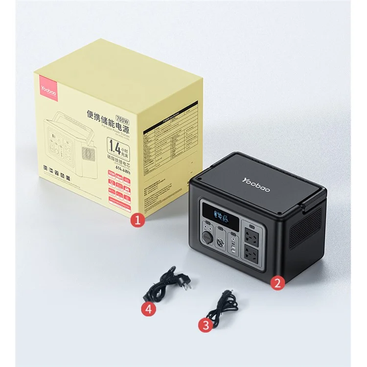 YOOBAO EN700Q 192000mAh 614Wh Bateria Externa Portátil de Grande Capacidade Para Uso Externo