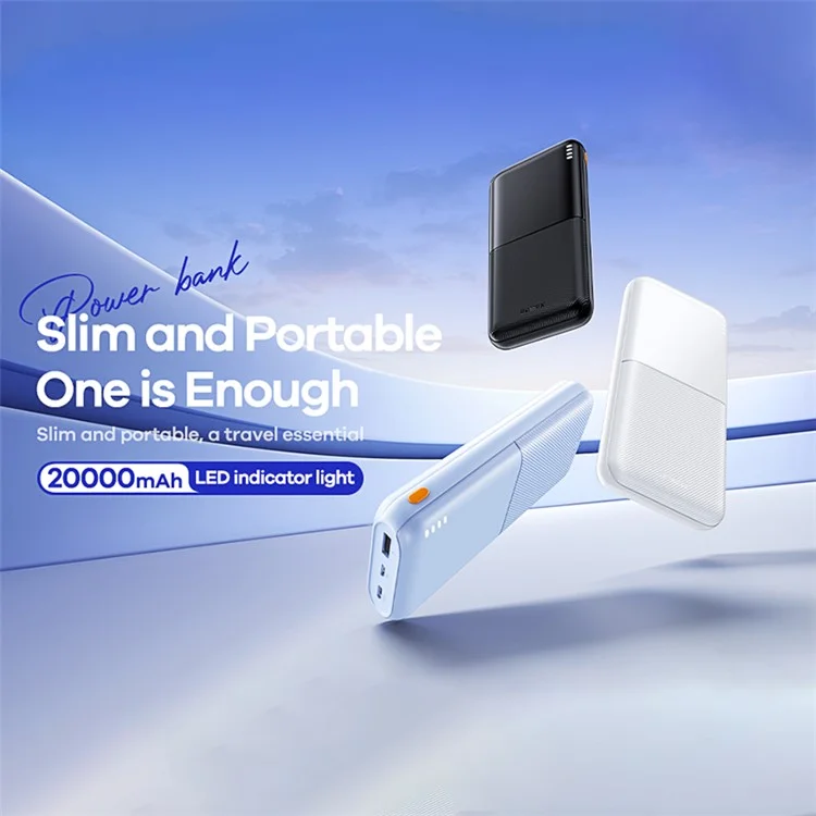 REMAX RPP-26 Lango II Series 2.4A Fast Charging Power Bank 20000mAh Portable Phone Charger - Blue