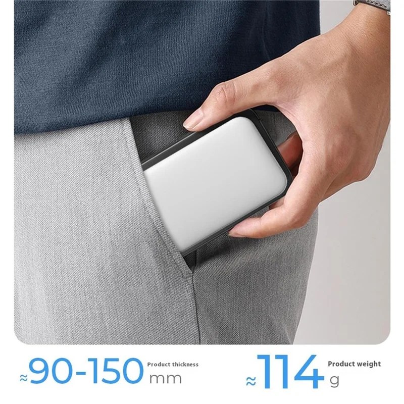 WIWU Wi-P037 Small Pudding Magnetic Phone Wireless Charger 5000mAh Power Bank - Blue