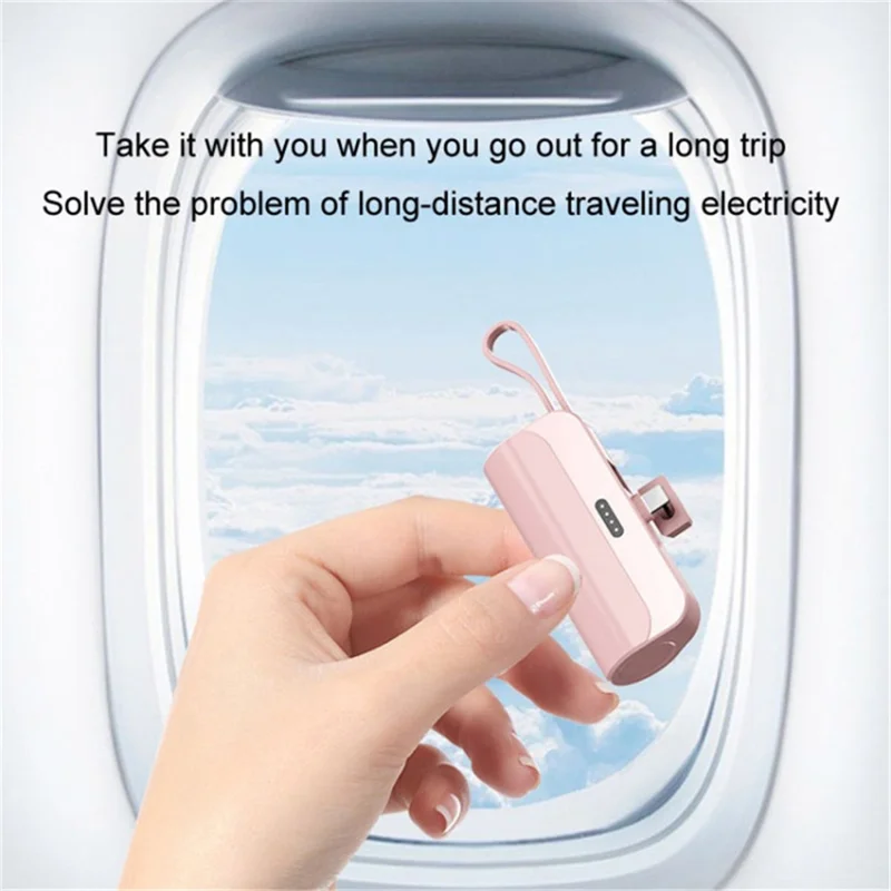 HY 3300mAh Mini Portable Charger Power Bank Phone Battery Pack - White