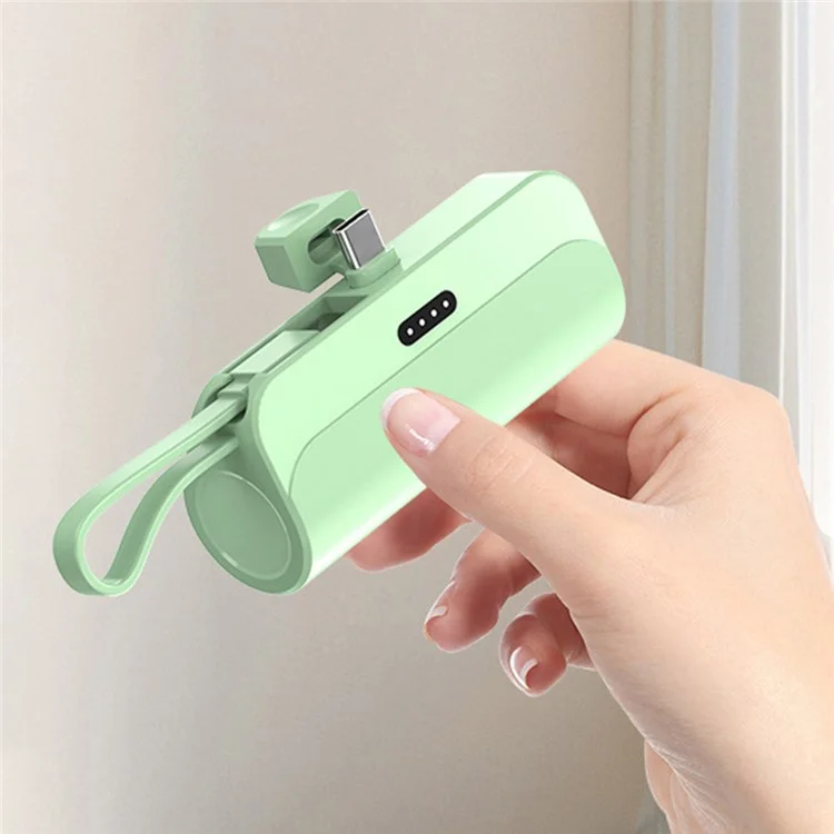 HY 3300mAh Mini Portable Charger Power Bank Phone Battery Pack - Green