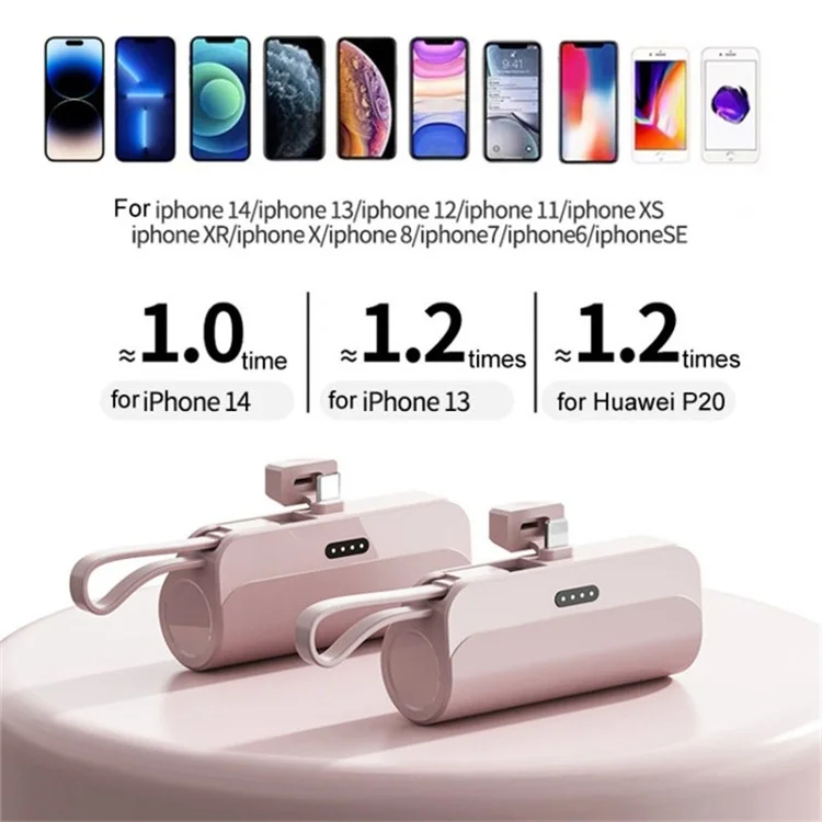 HY 3300mAh Mini Portable Charger Power Bank Phone Battery Pack - Green