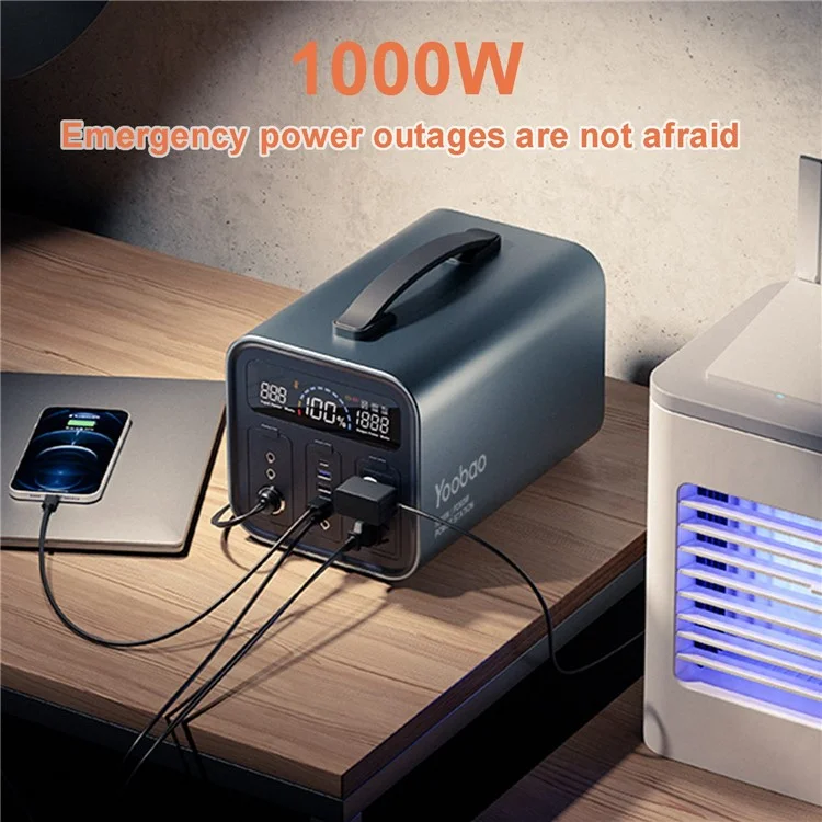 YOOBAO EN1000S 280800mah / 3,7 v Energielager Stromversorgung Outdoor Tragbares Power Bank Externes Telefonladegerät Mit AC / USB / DC -ausgänge (CN -stecker)