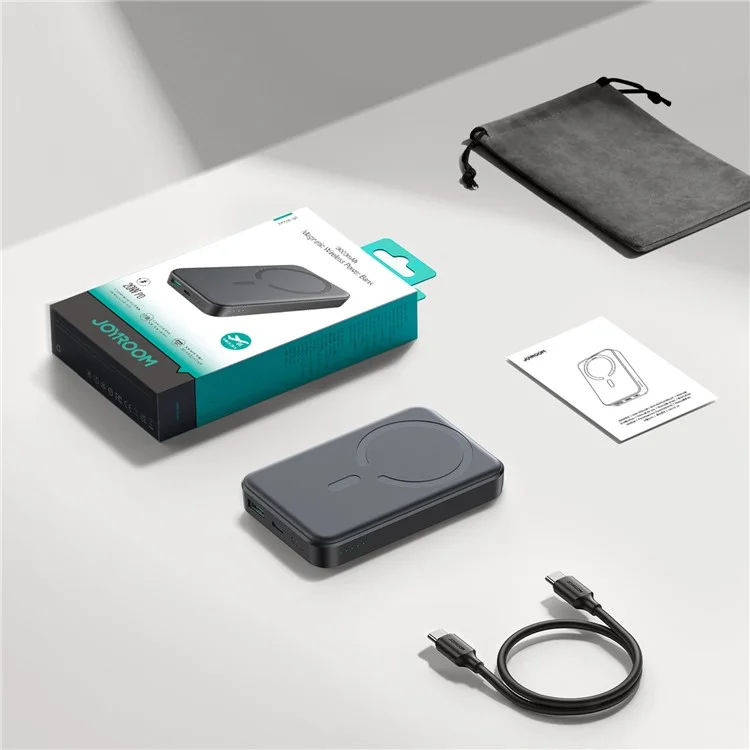 JOYROOM JR-W020 10000mAh 20W Caricabatteria Wireless Magnetico Compatibile con MagSafe - Nero