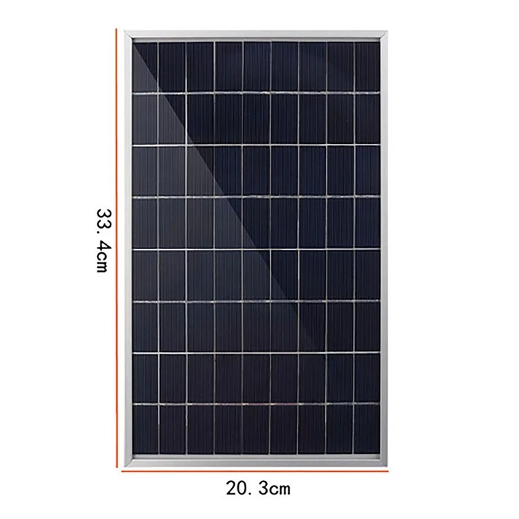 Chargeur de Batterie en Panneau Solaire 10W 12V Avec Contrôleur 10A Pour Véhicule, Ouvre-porte, Clôture Électrique