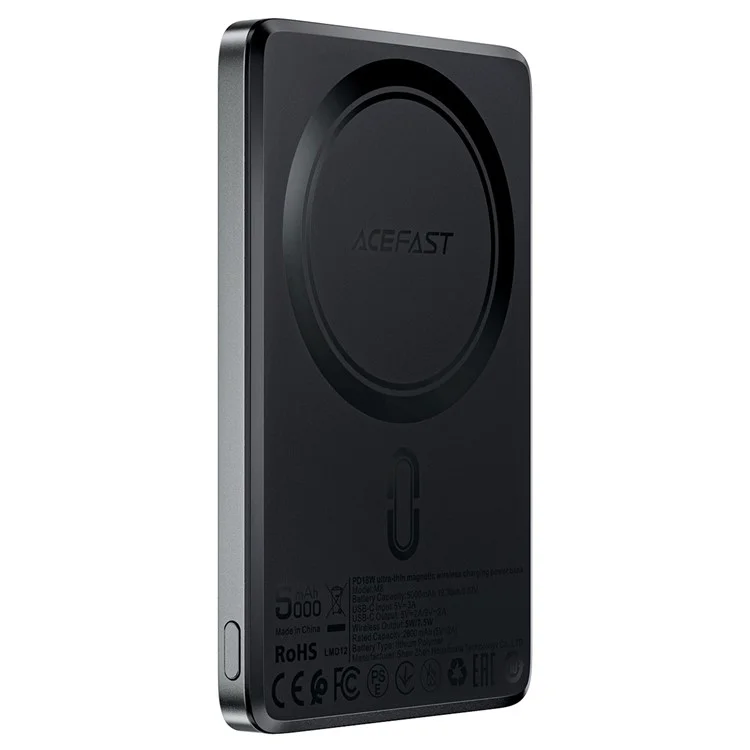 ACEFAST M8-5000 PD 18W 5000mAh Magnetic Wireless Charging Power Bank Ultra Thin Battery