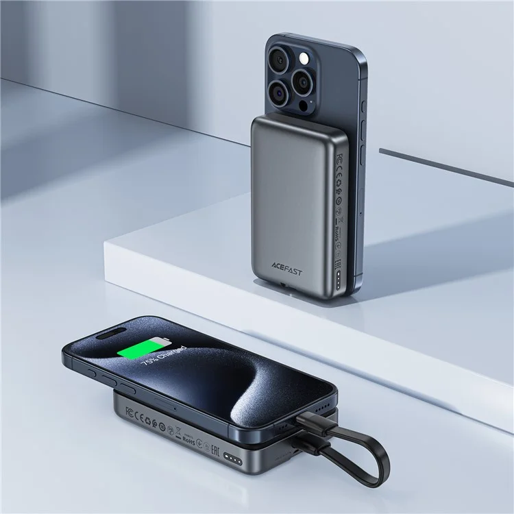 ACEFAST M10-10000 PD 30W 10000mAh Power Bank 15W Magnetic Wireless Charging Battery
