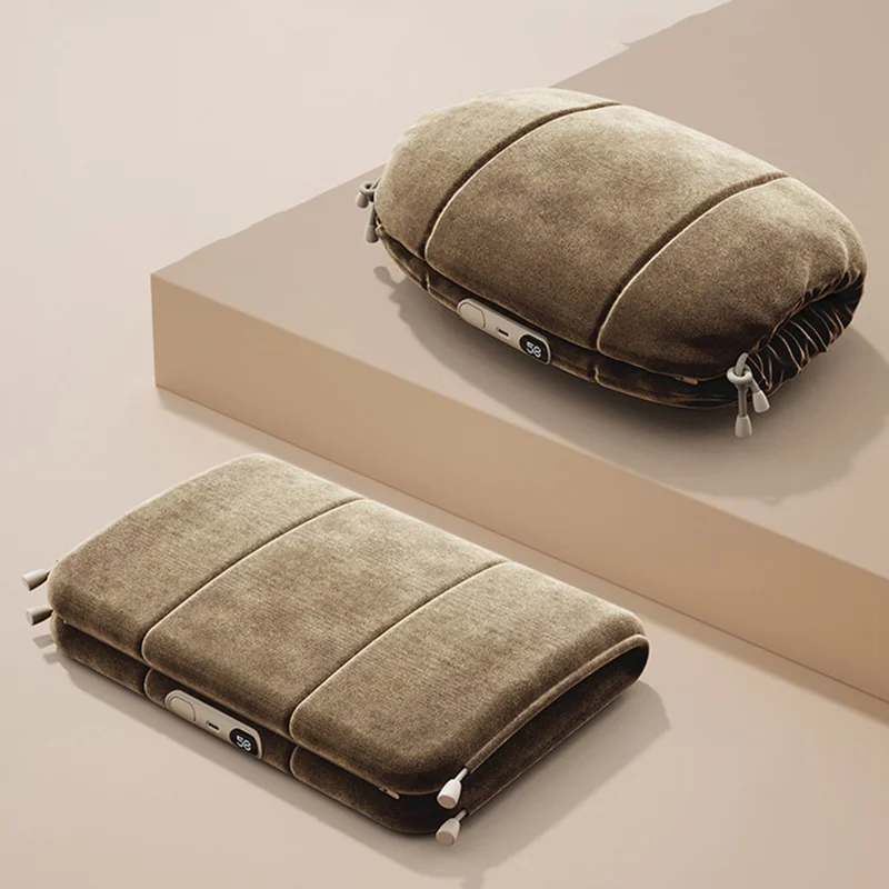 H8 Digital Display 3-Gear Temperature Winter Electric Hand Warmer 10000mAh Power Bank - Brown