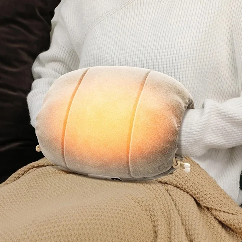 H8 Digital Display 3-Gear Temperature Winter Electric Hand Warmer 10000mAh Power Bank - Brown