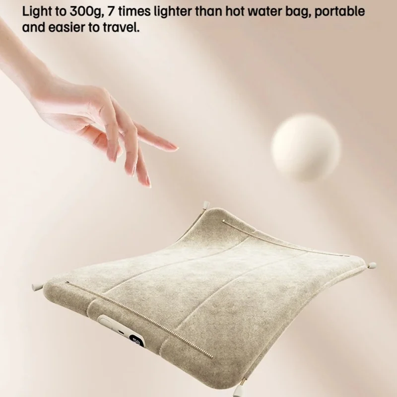 H8 Digital Display 3-Gear Temperature Winter Electric Hand Warmer 10000mAh Power Bank - Brown