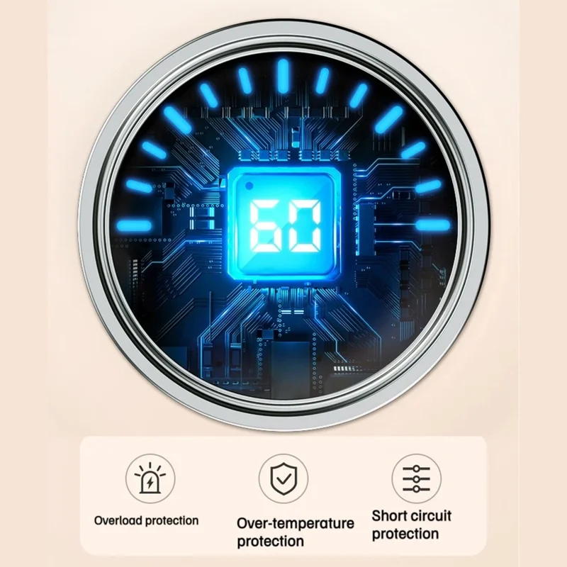 H8 Digital Display 3-Gear Temperature Winter Electric Hand Warmer 10000mAh Power Bank - Grey