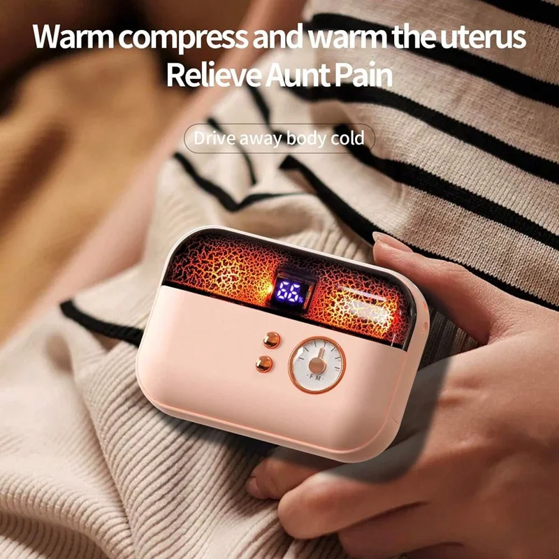 HX-869 4000mAh Winter Electric Hand Warmer Digital Display Power Bank - White