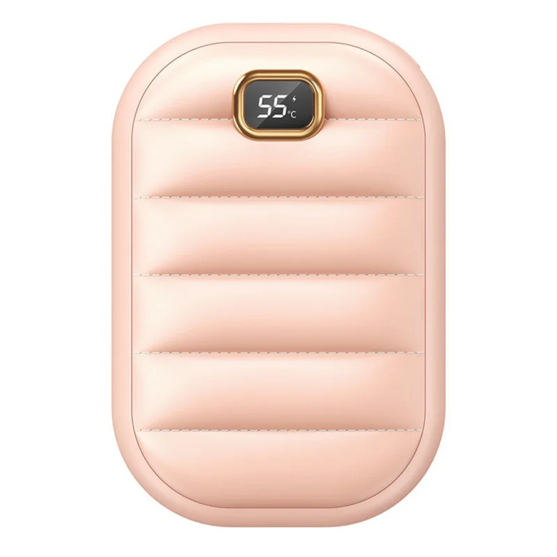 BP823 Digital Display Down Jacke Design Winter Explosionssicheres Handwärmer 4000mah Power Bank - Rosa