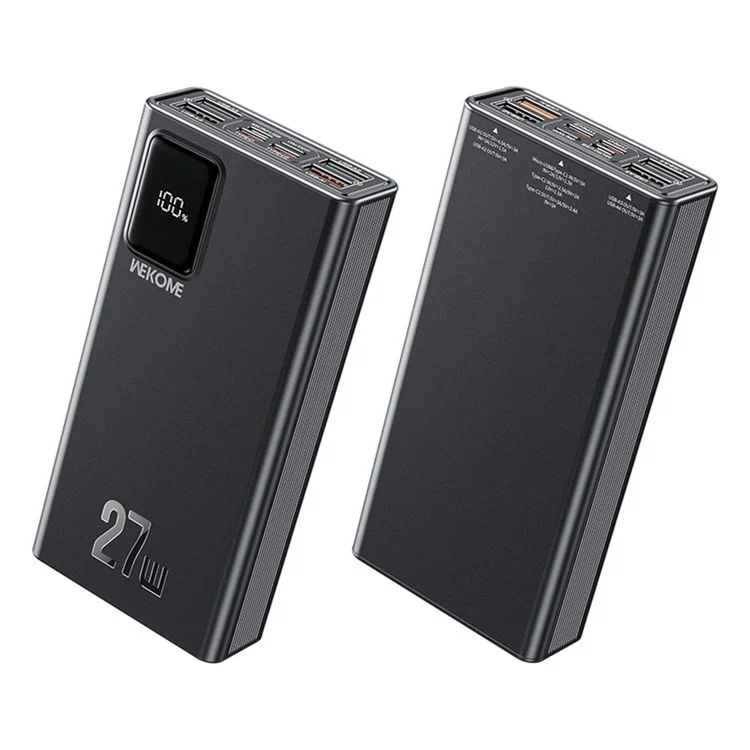 WEKOME WP-93 Kinkong Dinba Power Bank ad alta potenza da 27W (20000mAh) - Nero