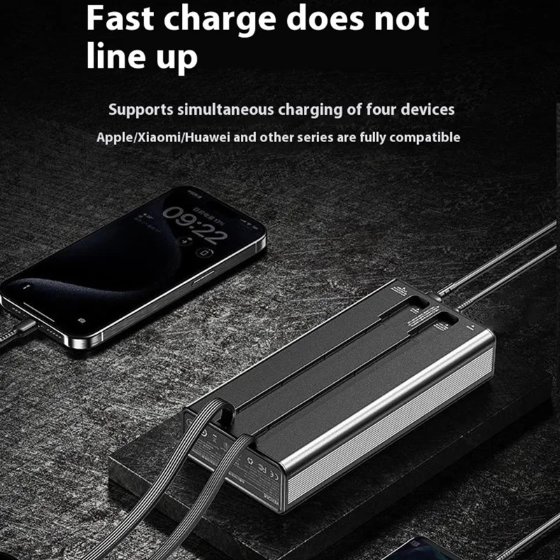 WEKOME WP-94 Kinkong Dinba 27W High-Power Super Fast Charging Power Bank with 2 Cables (20000mah) - White